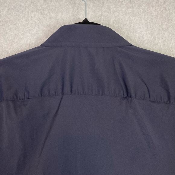UNTUCKit Shirt Mens XXL Black Gironde Short Sleeve Nylon Button Up 2XL - Picture 5 of 7